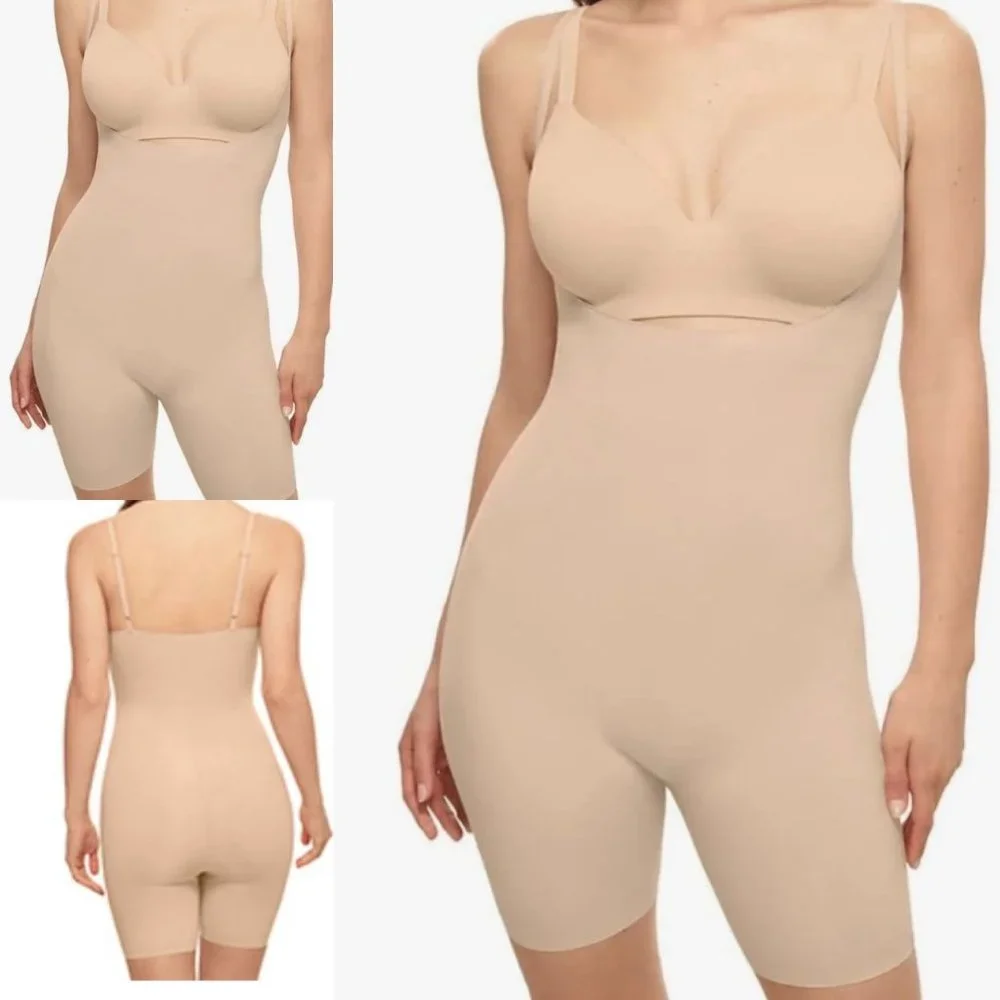 Wacoal NWT Sz 2XL Open Bust Thigh Shaper Lightweight Moderate Control - Picture 2 of 13